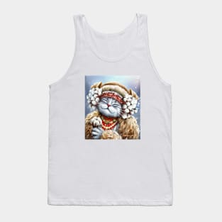 Cute winter cat Tank Top